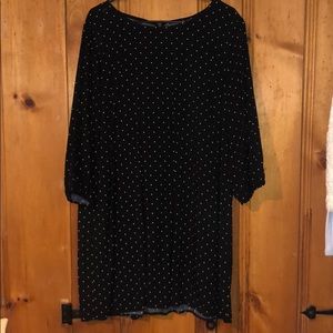 Black and white polka dot dress